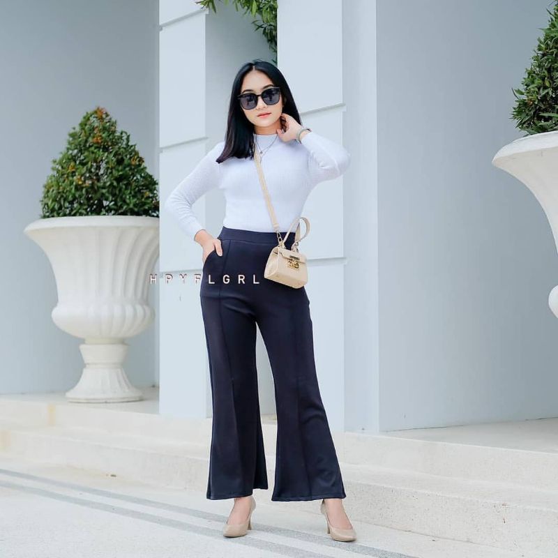 CELANA KULOT SCUBA CUTBRAY / KULOT SCUBA PREMIUM / CELANA KULOT CUTBRAY OOTD