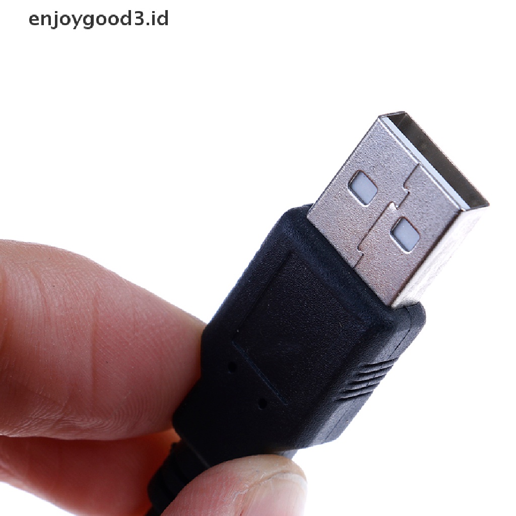 1pc Kabel Adapter Konverter Usb Male Ke Dual Ps2 Female Untuk Keyboard