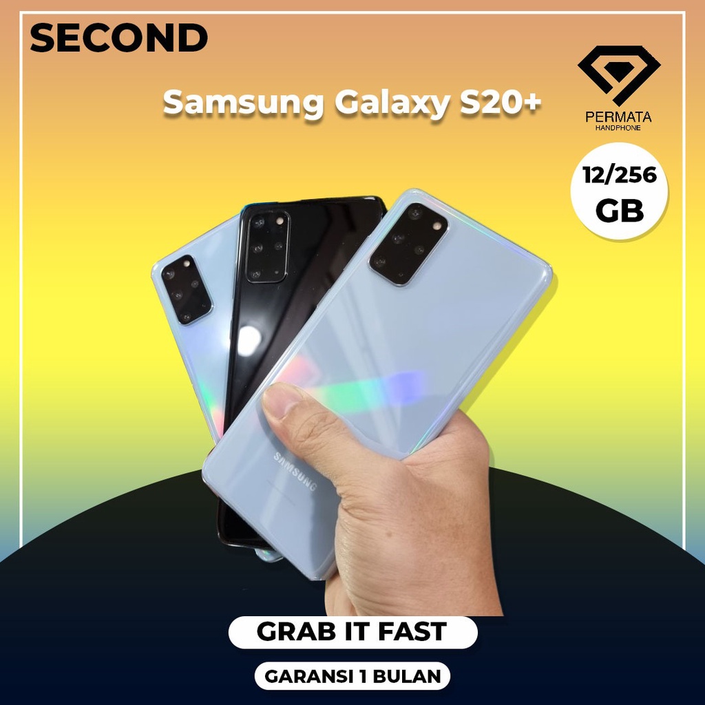 SAMSUNG GALAXY S20+ 5G 12/256GB GARANSI 1 BULAN