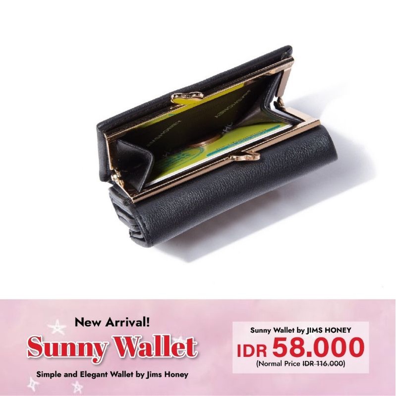 SUNNY WALLET JIMSHONEY dompet lipat pendek untuk koin