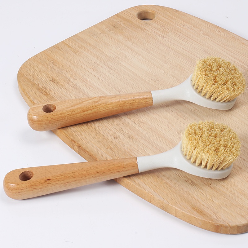 Sikat Dapur Kayu Serbaguna Sikat Cuci Piring Panci Kitchen Brush Pot Cleaning Tool