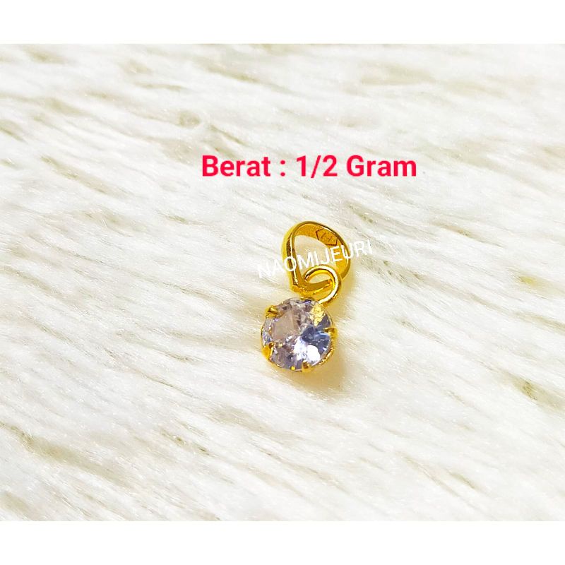 LIONTIN KALUNG MATA BURUNG EMAS MUDA SETENGAH GRAM