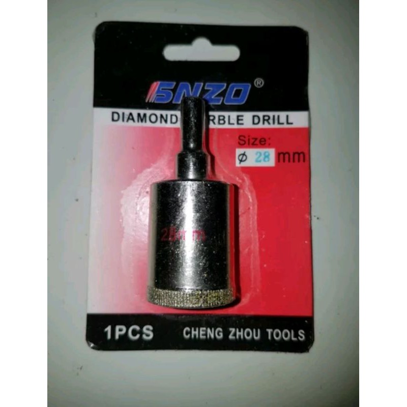 Hole Saw Mata Diamond Marble Drill 28 mm Mata Core Drill Bor Kaca - Mata Bor Batu - Mata Bor Keramik