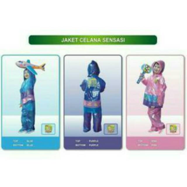 Jas Hujan Jaket Celana ANAK SENSASI