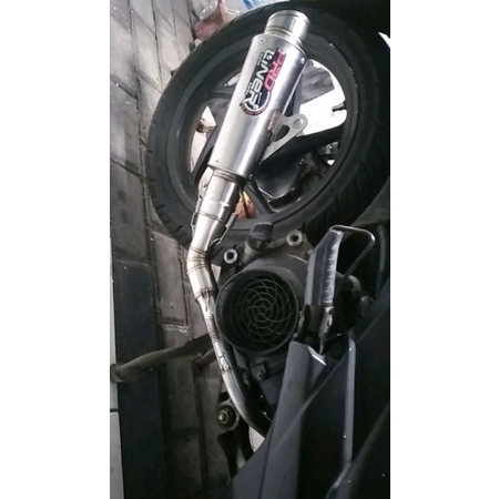 MURAH leher knalpot beat fi pop karbu street spacy Scoopy beat delux 2020 inlet 38 mm dan 50 mm