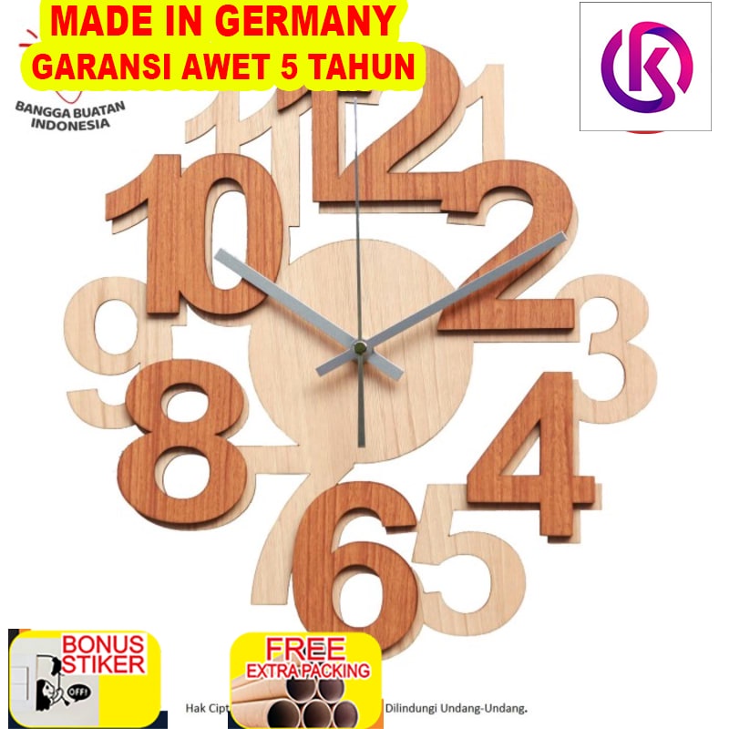 

Terlaris Jam Dinding Unik Artistik - Numbers I Wall Clock