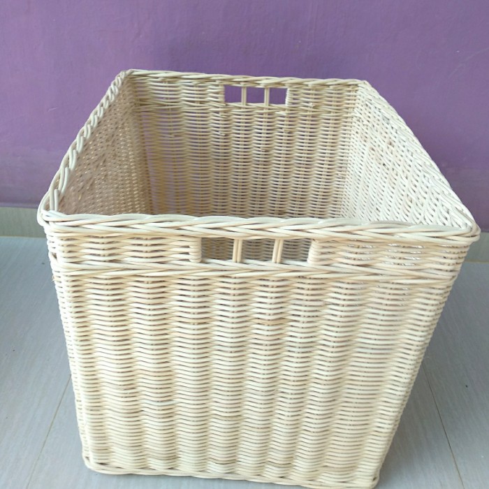 keranjang persegi kotak besar/jumbo/sedang penyimpanan serbaguna laundry  50x45x45 cm