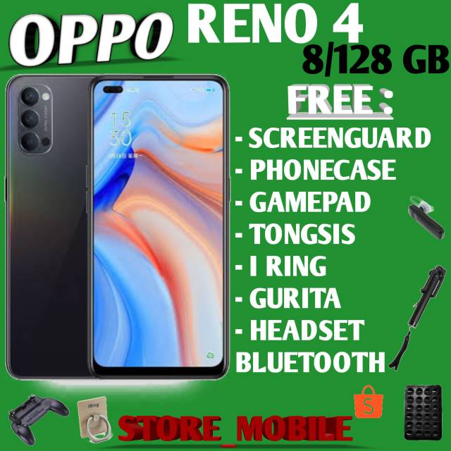 OPPO RENO4 8/128 RENO 4 RAM 8GB ROM 128GB GARANSI RESMI | Shopee Indonesia