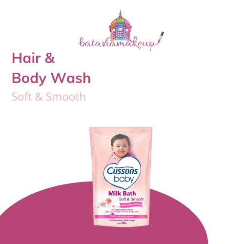 Cussons Baby Hair&amp;Body Wash 400ML/Cussons Baby Milkbath/Sabun Mandi Bayi Cair