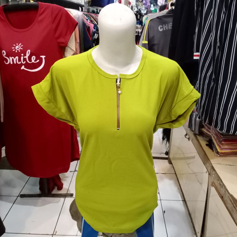Atasan kaos wanita voxy LD 110-Hijau