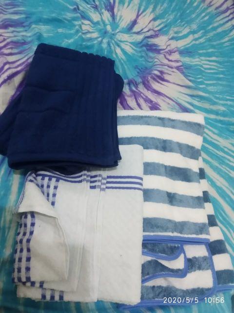 Handuk Quick Dry Microfibre Microfiber Salur 70x140 Super Lembut Super Serap