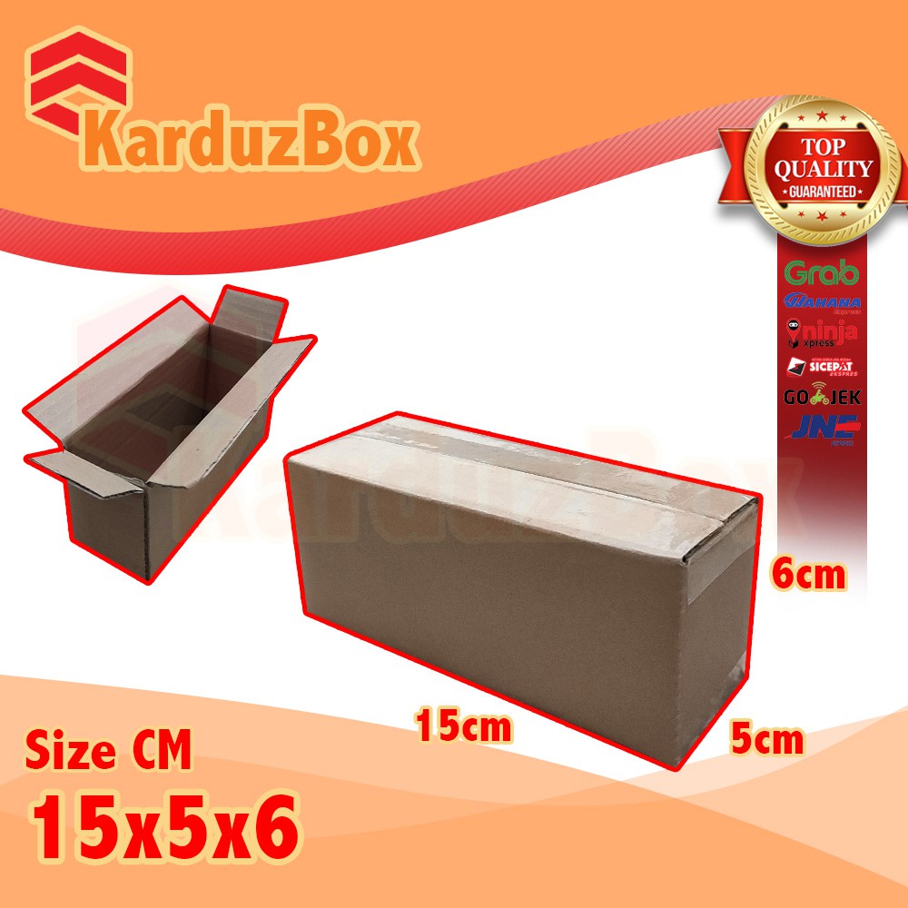 

15x5x6 kardus box packaging POLOS BARU
