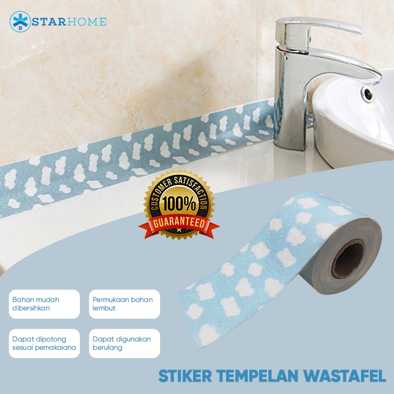 Tempelan Wastafel Anti Basah Stiker Kain Anti Air Stiker Penyerap Air Tempelan Dapur Alas Wastafel