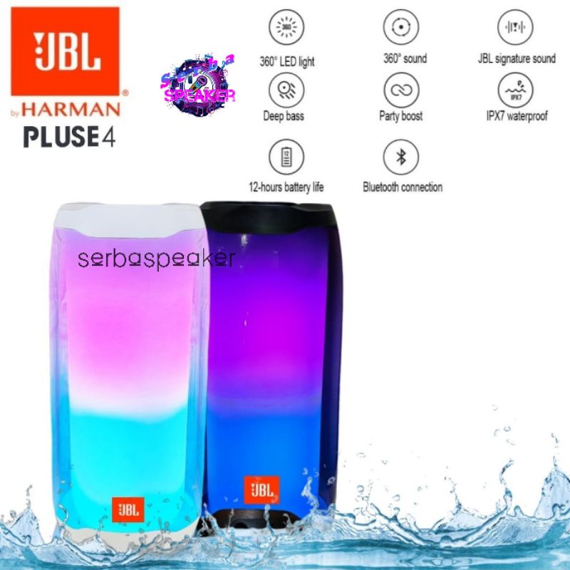 Speaker Pulse 4 Jumbo Speaker Bluetooth Portable With LED LightShow IPX7