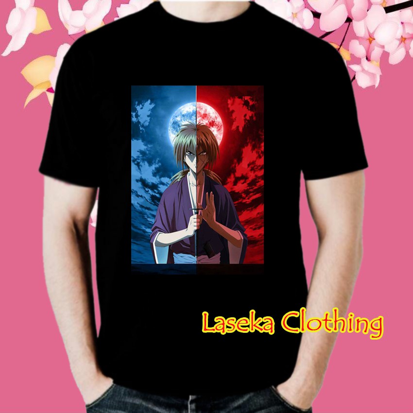 Kaos Baju Distro Anime Samurai X Batosai Rurouni kenshin 01 Pria Wanita