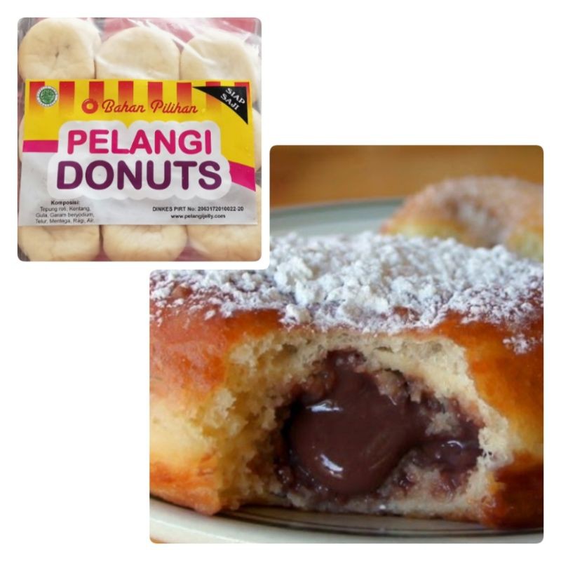 

Donat Pelangi isi Coklat 24 pcs