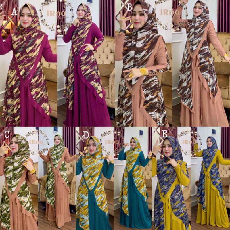 ❤️Dhea❤️set syari irna gallery/set syari wulan by irna gallery/Mulan vol 1 syari by irna gallery