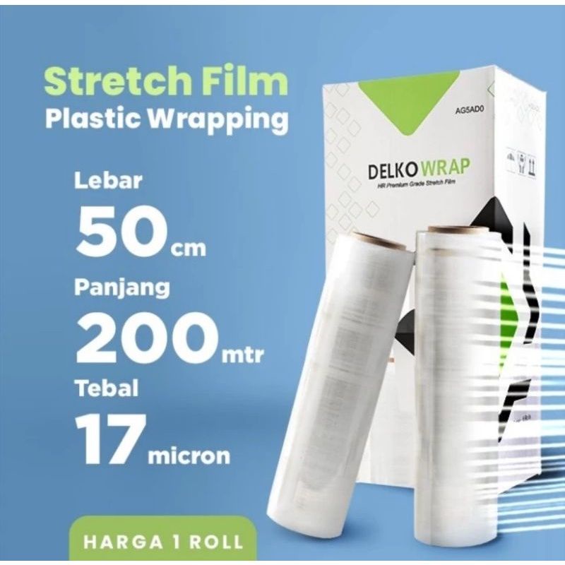 Plastik Wrapping Barang Stretch Film 50cm Delkochoice