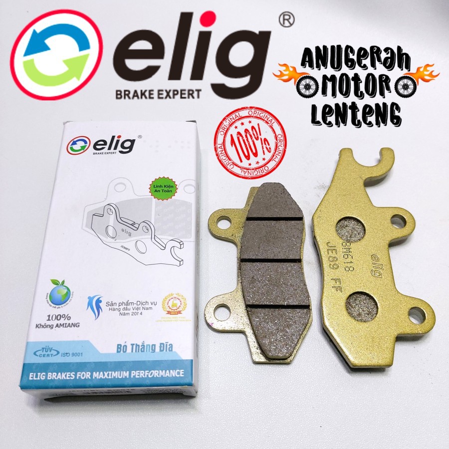 Kampas Rem Belakang Brake pad Elig Kawasaki Ninja 250 FI Versys 250