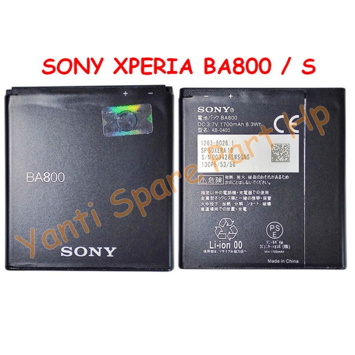 Baterai Sony BA800 S Original New