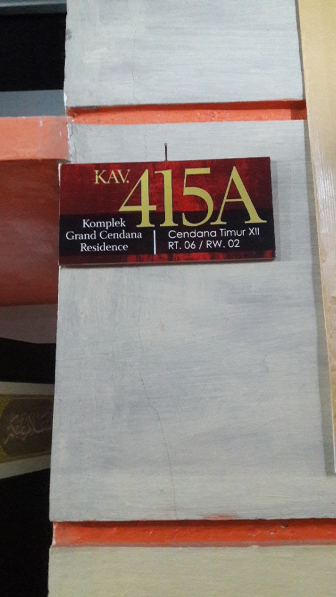 Nomor Rumah Kayu Variasi Motif