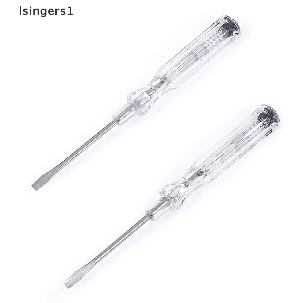 (lsingers1) 2pcs / Set Obeng Tes Pen Uji / Uji / Deteksi Power Listrik