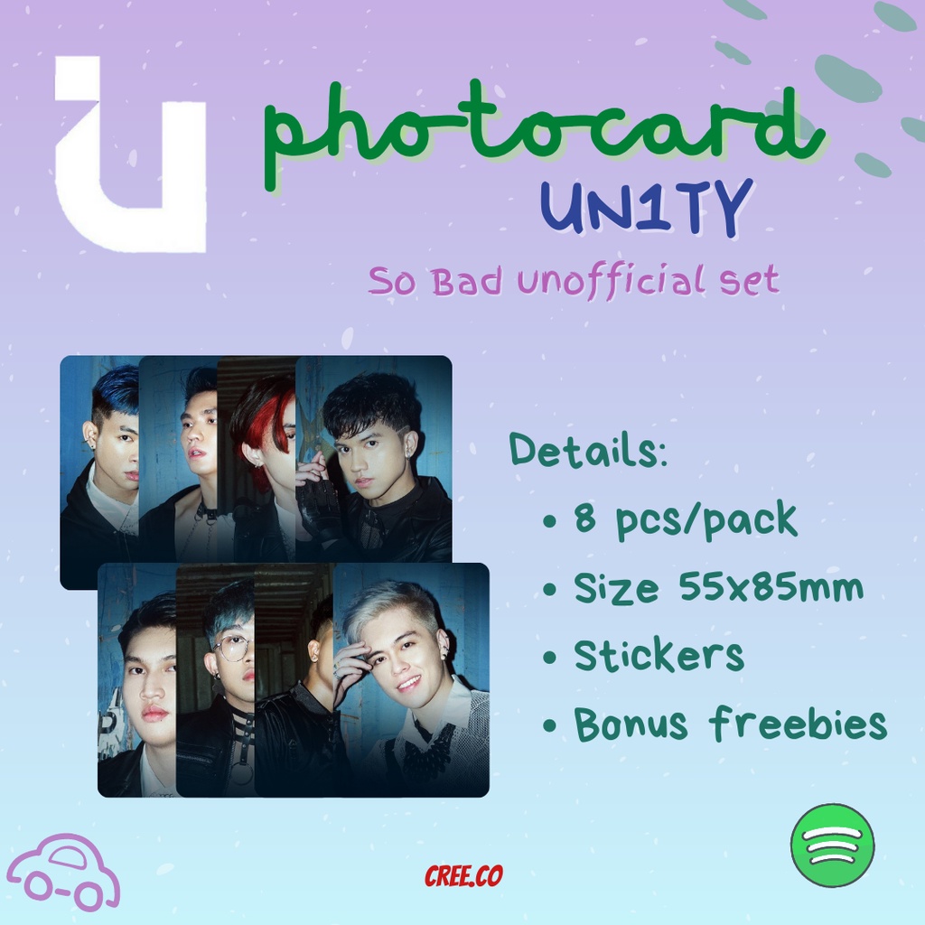 UN1TY So Bad Photocard Unofficial Set