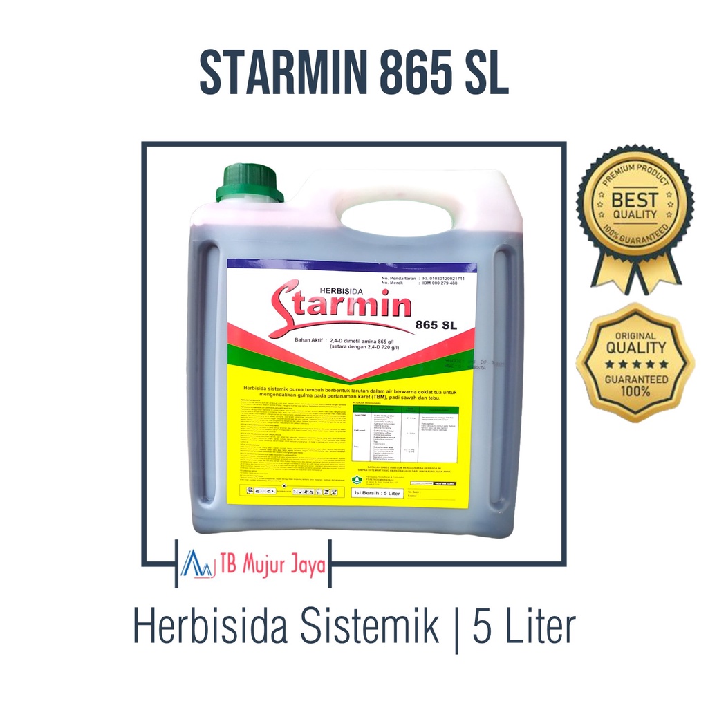Herbisida Sistemik Starmin 865 Sl 5 Liter