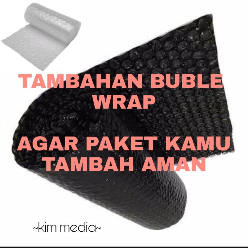 

Tambahan bungkus Bublewrap agar lebih aman dan nyaman gaes