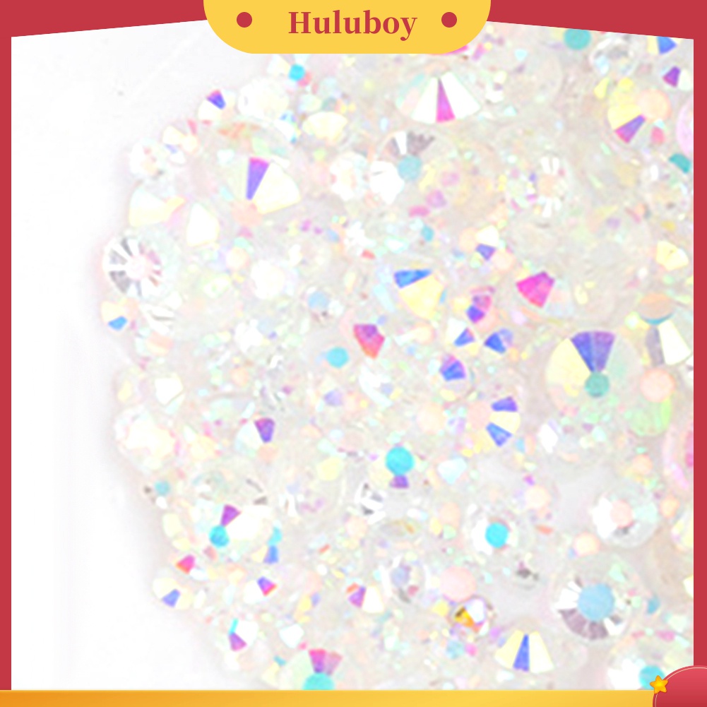 Huluboy Huluboy♡ 300pcs Berlian Imitasi Glitter Warna-Warni Untuk Dekorasi Manicure