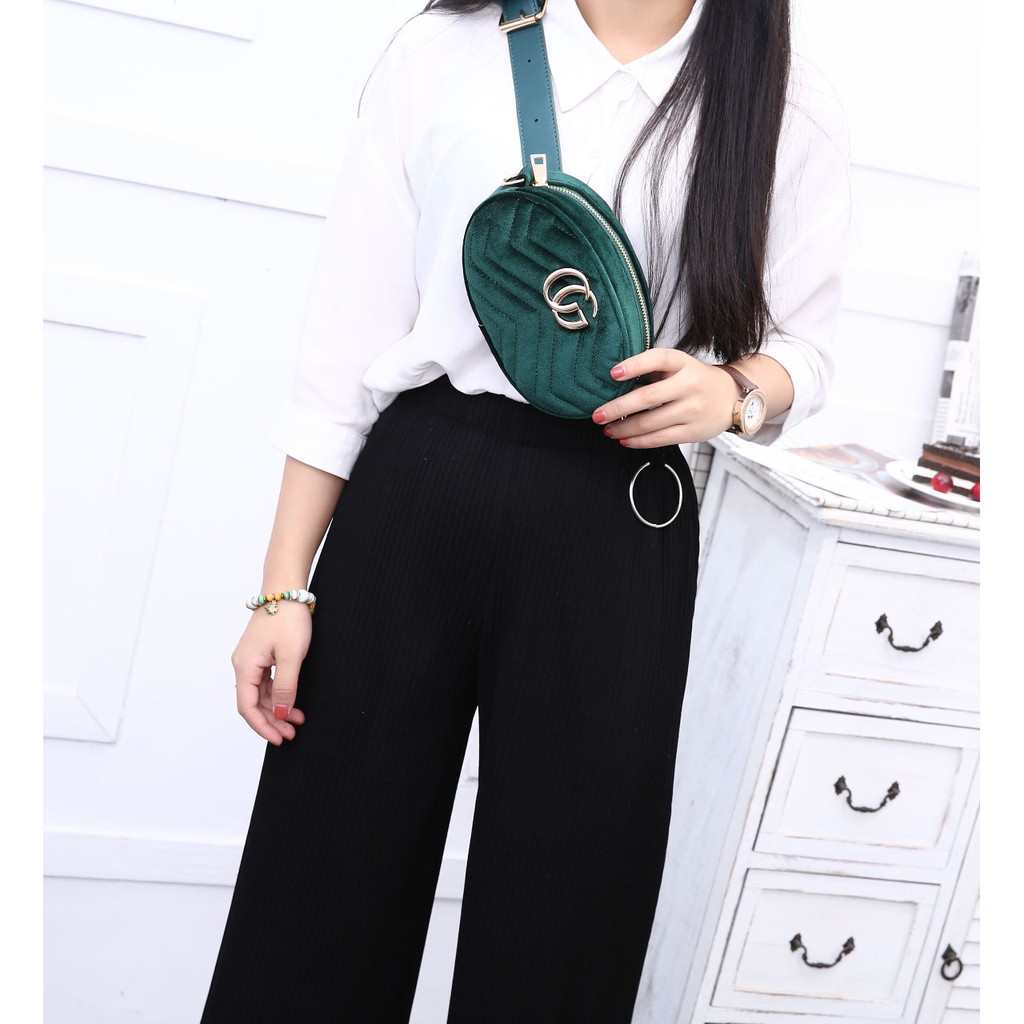 New Arrivall Gucci Waist Bag 1002 HR TAS SLEMPANG WANITA TAS PINGGANG NAGITA HAND BAG MURAH