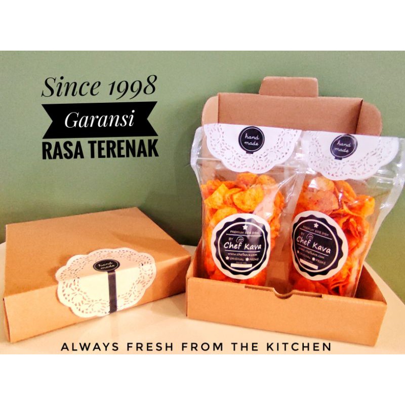 

Diskon 50% !! Kering Kentang Pedas Slice Chef Kava. Netto 130 gr