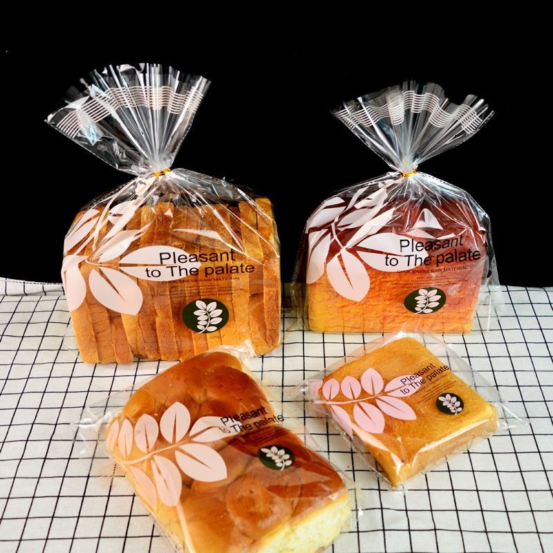 

25pcs Plastik roti tawar roti sobek manis pink palate kemasan roti