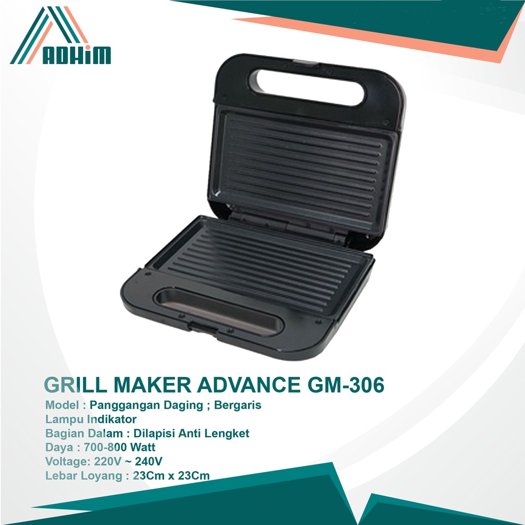 Grill Maker/Alat Pemanggang Advance GM-306 - Grill Maker
