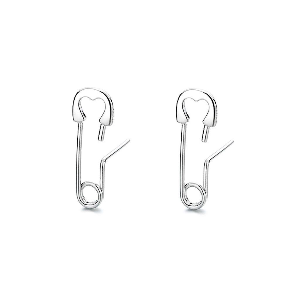 TOP Anting Klip Kertas925 Kepribadian Kreatif Sterling Silver