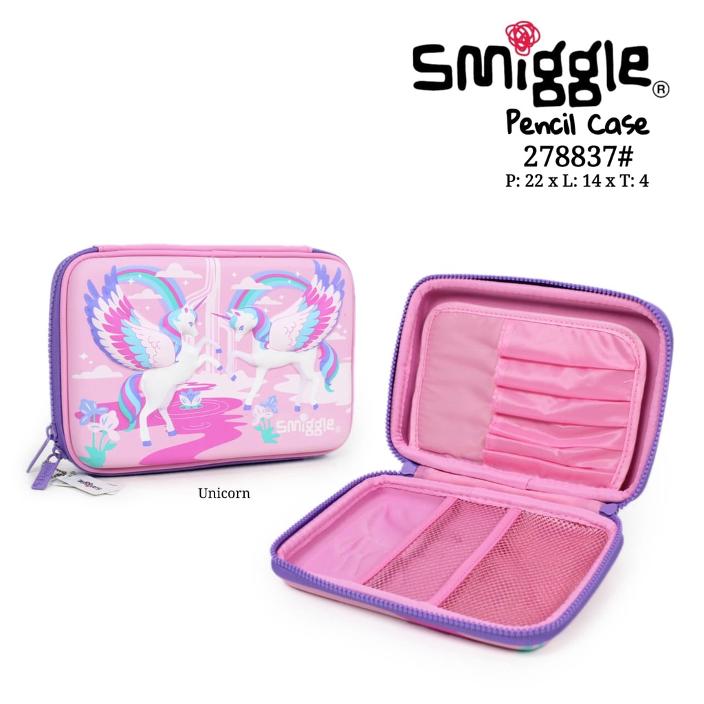 Kotak Pensil SMIGGLE Hardtop Unicorn Pencil Case Cewek