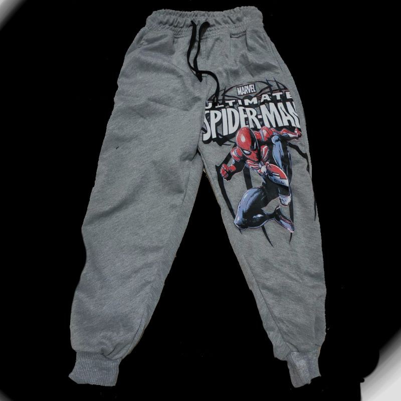 CELANA ANAK LAKILAKI  PANJANG HARIAN MOTIF SPIDERMAN MODEL JOGGER TRENING TRAINING OLAHRAGA RUNNING