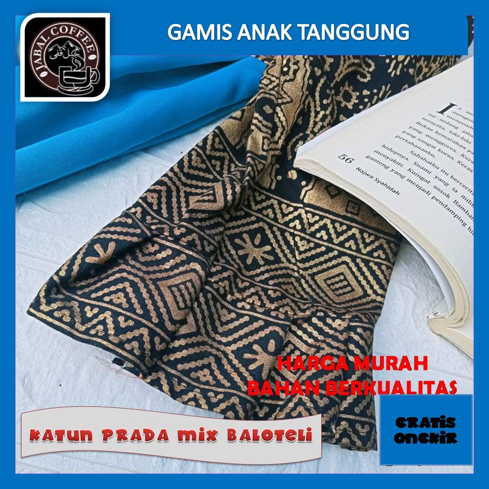 Gamis Anak Tanggung Umur 12 - 15 Tahun / Gamis Anak Remaja / Gamis Anak Katun Batik Baloteli 023