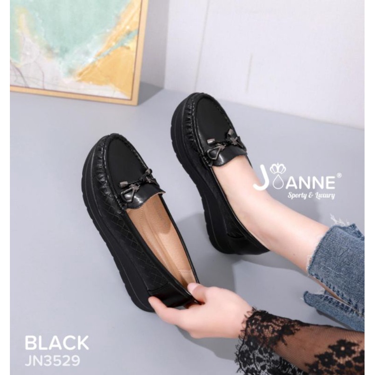 RESTOCK!! JOANNE Sepatu Wedges Shoes JN3529