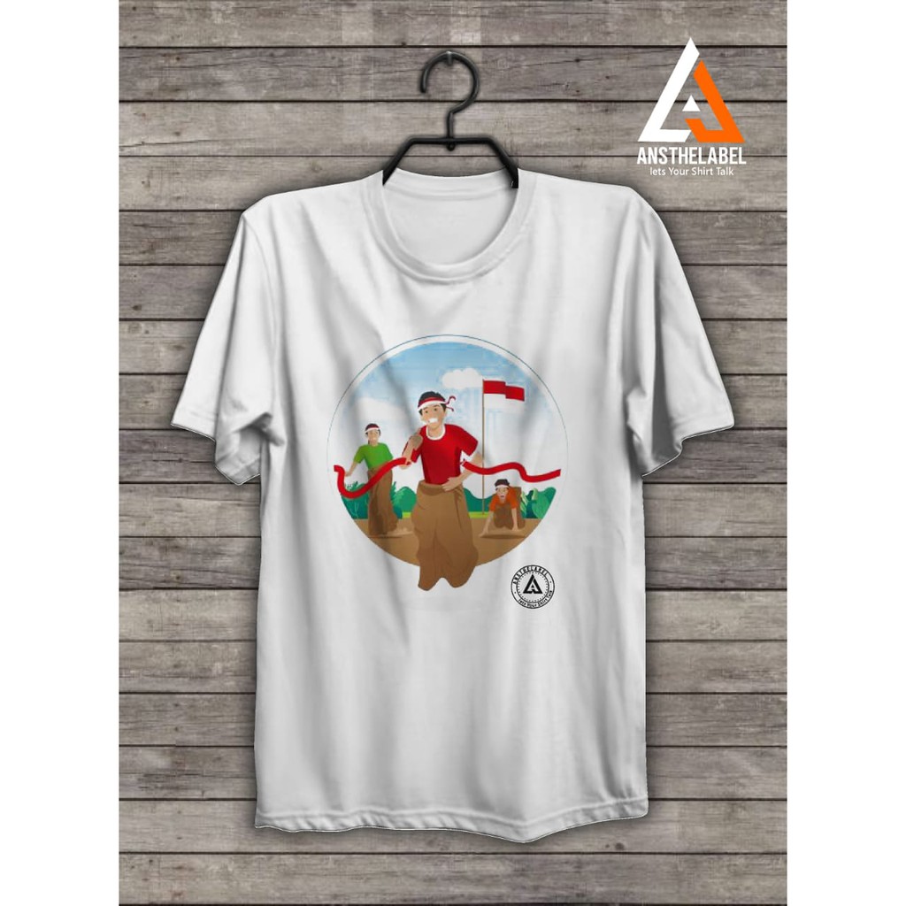 KAOS CUSTOM SABLON DTG DESIGN BALAP KARUNG BY ANSTHELABEL