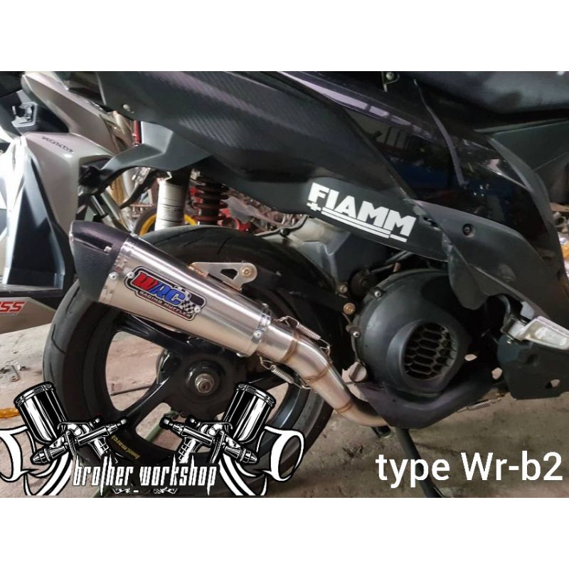 Knalpot WRC ASLI / Racing / mioM3 Xride125 fino125 soulGt125 / type Wr-b2