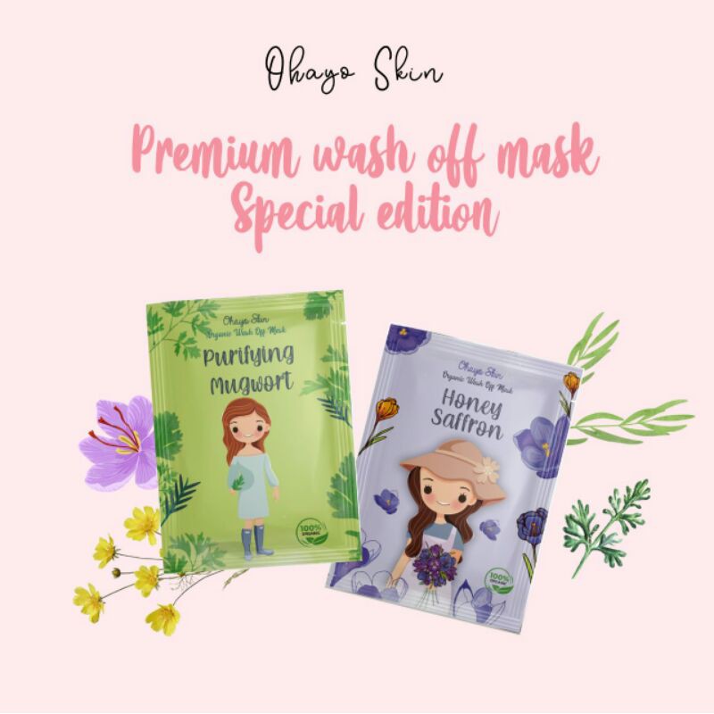 [FREE GIFT] Masker Mugwort Masker Saffron Organik OHAYO SKIN Premium