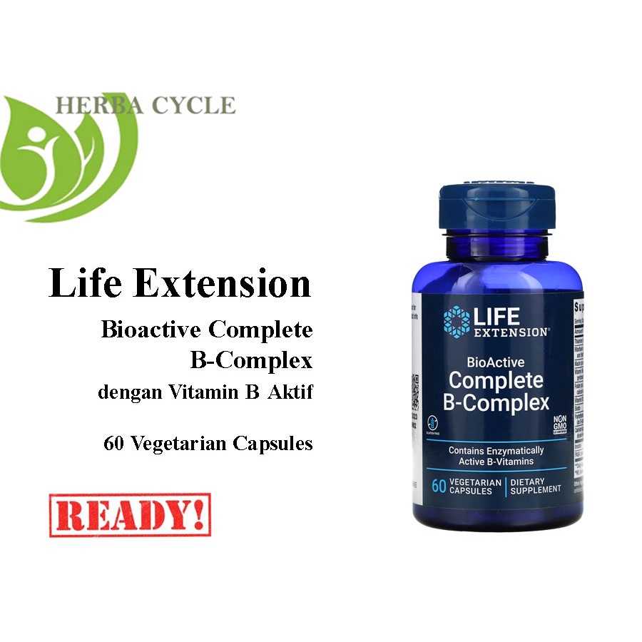 Life Extension Bioactive Complete B Complex 60 Veg Cap ORI USA