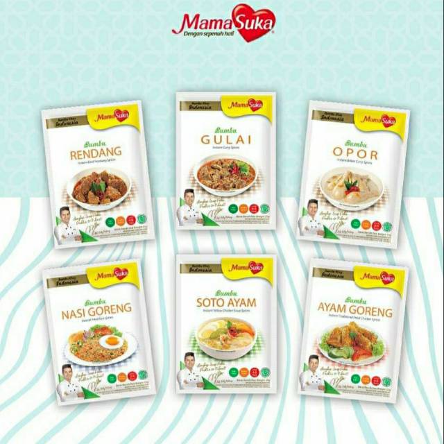 

MamaSuka Bumbu Instan 20 g isi 10 pcs - Bumbu Khas Indonesia