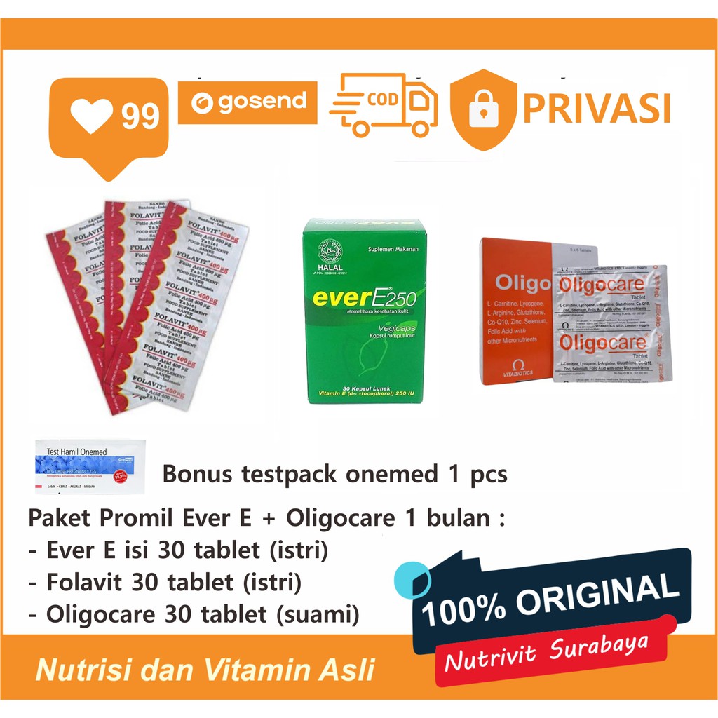 PROMIL SUAMI ISTRI EVER E, FOLAVIT DAN OLIGOCARE