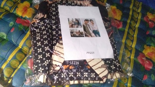 M231 Kemeja Pria Batik Panjang Hitam 1622