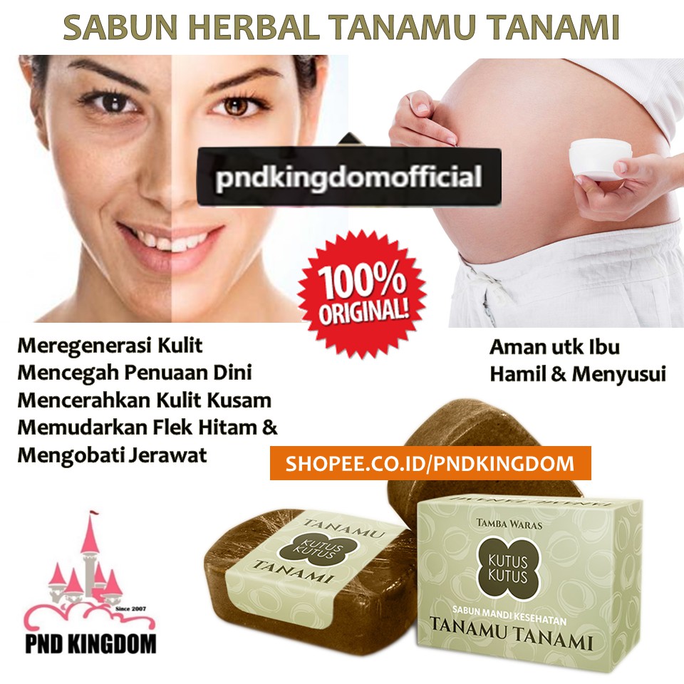 Original Sabun Herbal Tanamu Tanami Aman Utk Ibu Hamil Ibu Menyusui Busui Shopee Indonesia