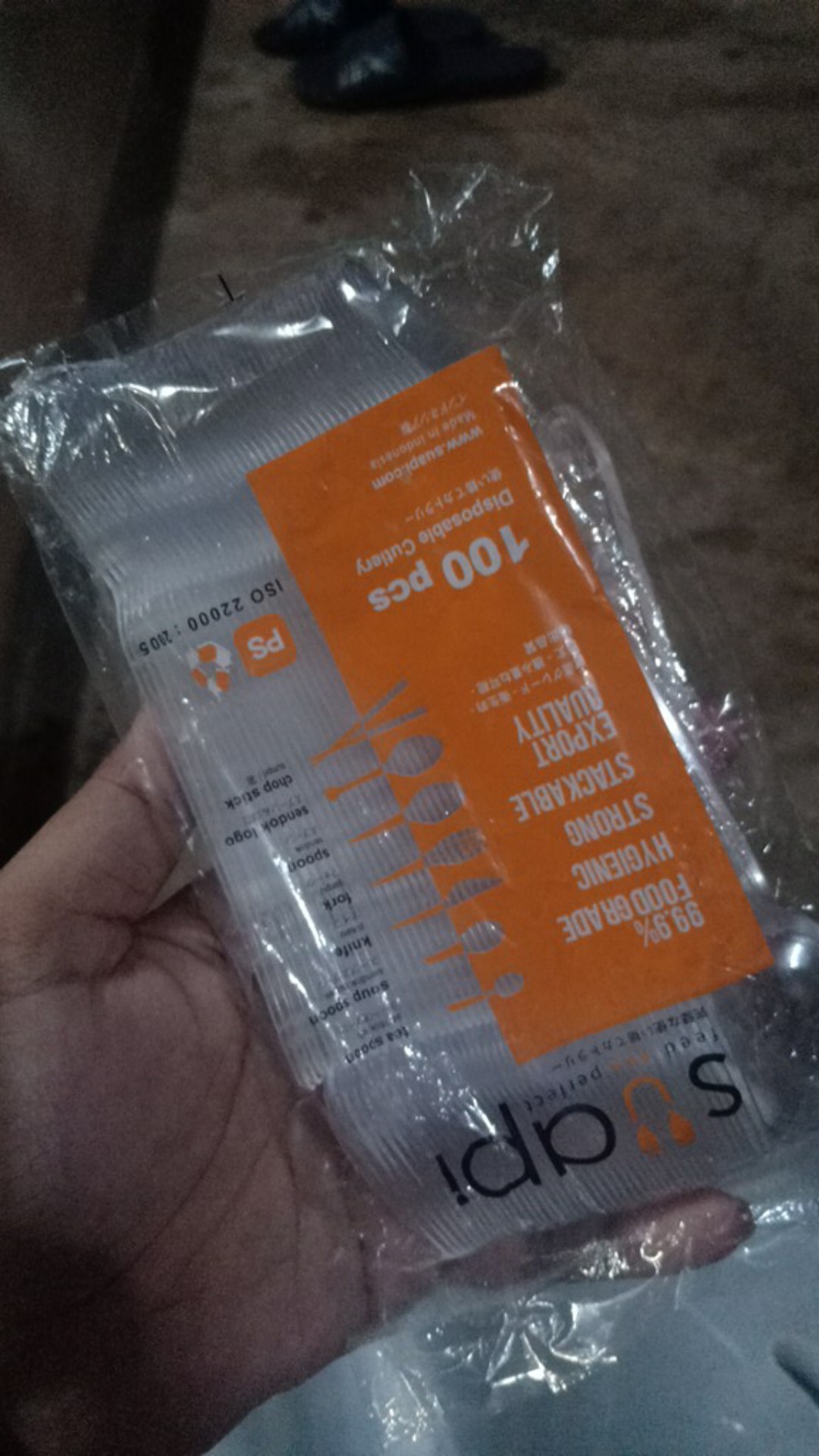 Sendok Teh Suapi 100pc Transparan/putih Susu