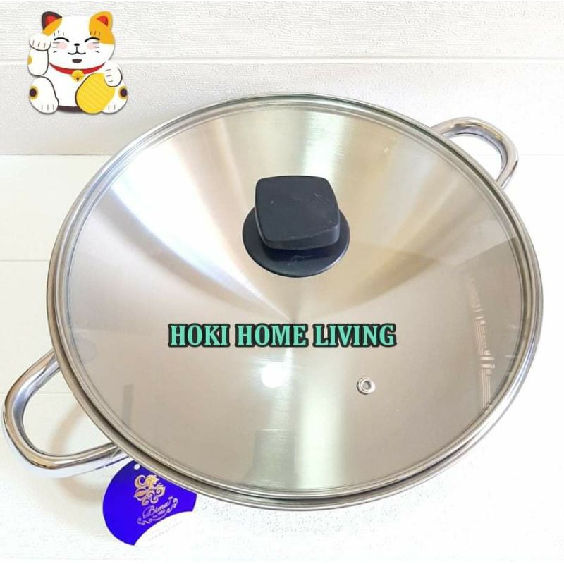 BIMA Element Wajan Stainless Steel 25cm 30cm 40cm SUS 304 1201 1202 1203
