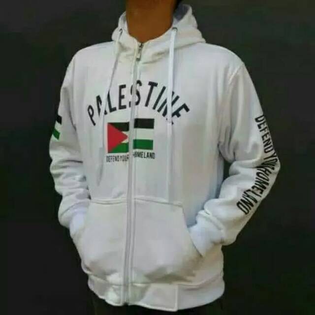 Jaket palestina hoodie pria wanita